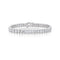 Tennis Bezel Emerald Diamond Bracelet - 1